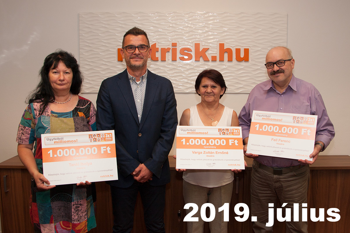 Korábbi nyertesek 2019 július